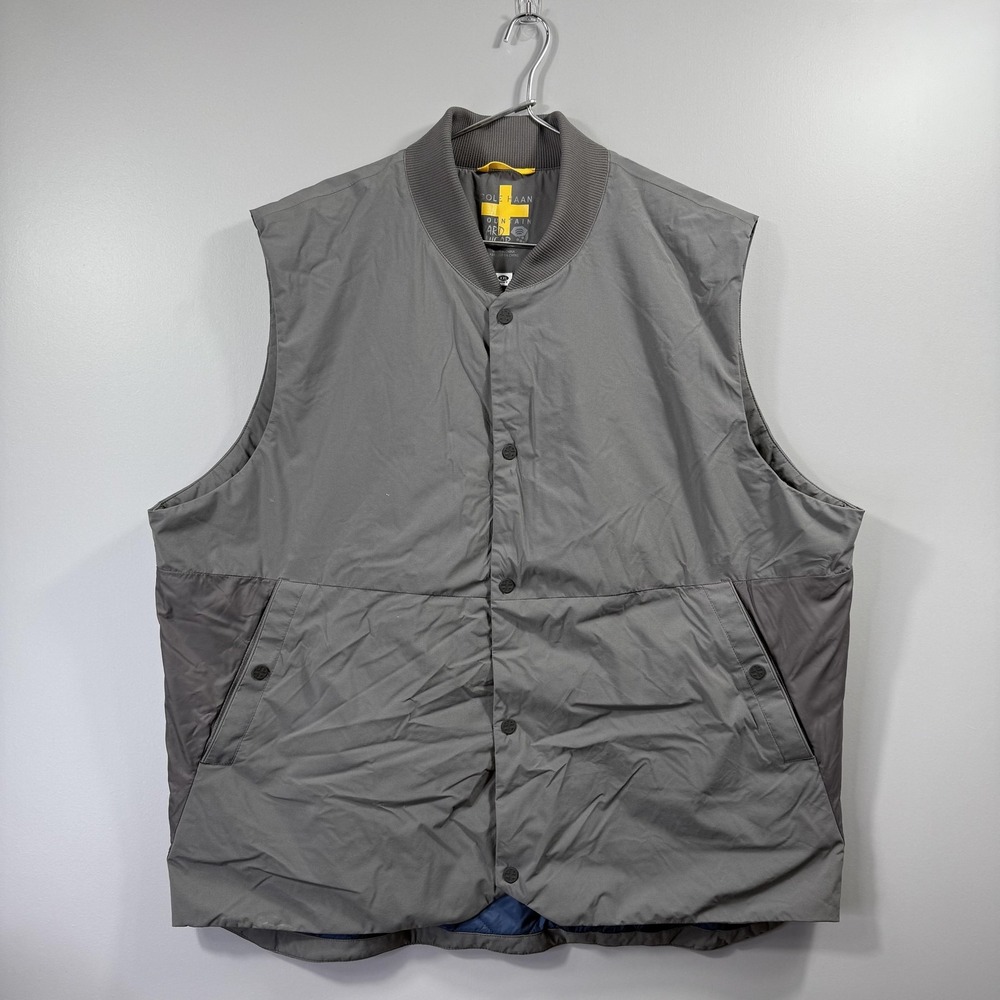 Cole Haan Mountain Hardwear Grand Vest Mens 2XL Gray Quilted Bodywarmer